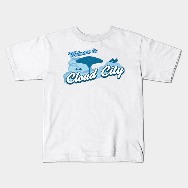 Welcome to Cloud City Kids T-Shirt by Scud"